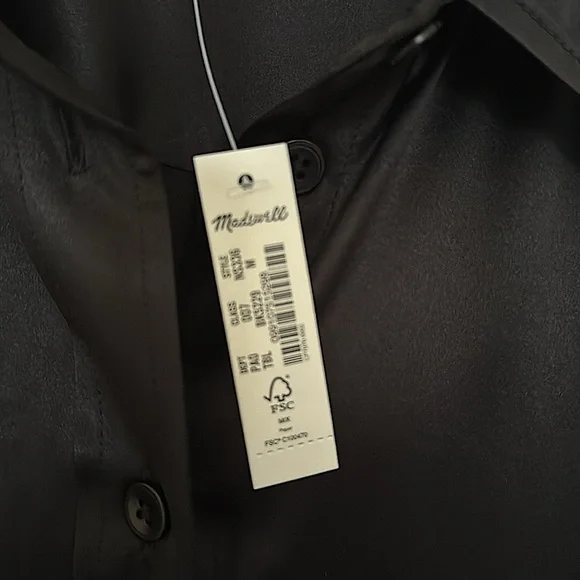 Madewell Flap Pocket Silk Shirt - Picture 6 of 7